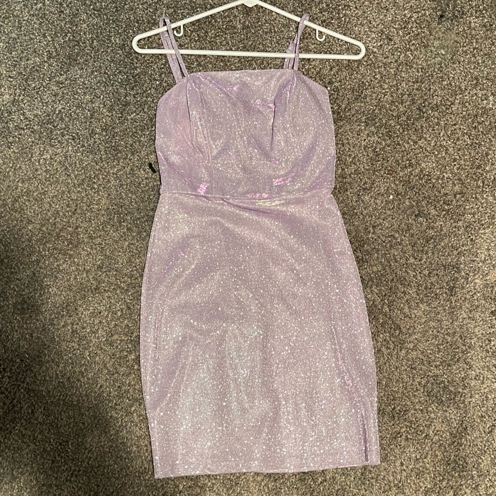 Sparkly purple dress